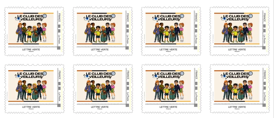 Les timbres collector du Club des Veilleurs